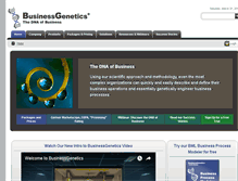 Tablet Screenshot of businessgenetics.com